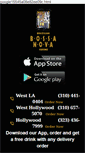 Mobile Screenshot of bossanovafood.com