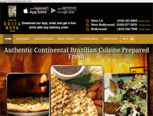 Tablet Screenshot of bossanovafood.com
